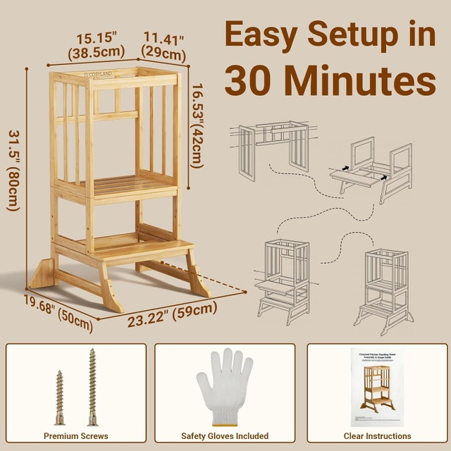 Height Adjustable Kitchen Step Stool for Toddlers - photo 4