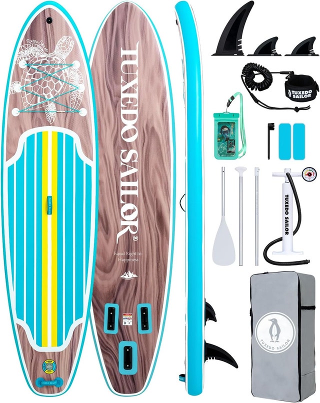 Tuxedo Sailor Inflatable SUP - 420lb Capacity