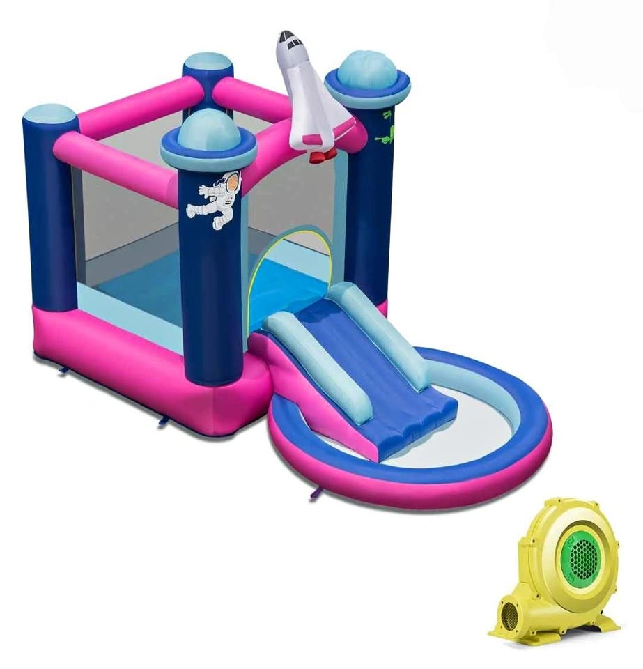 Inflatable Bounce Castle Water Slide With Splash Pool