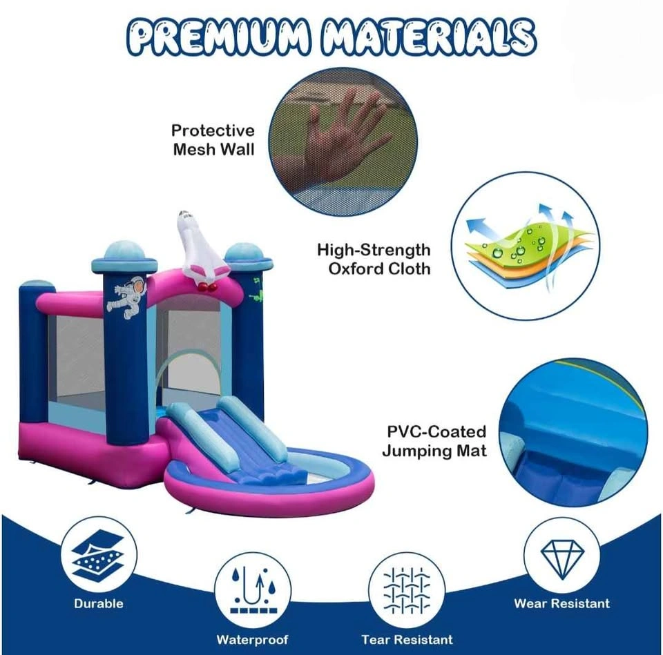 Inflatable Bounce Castle Water Slide With Splash Pool - photo 5