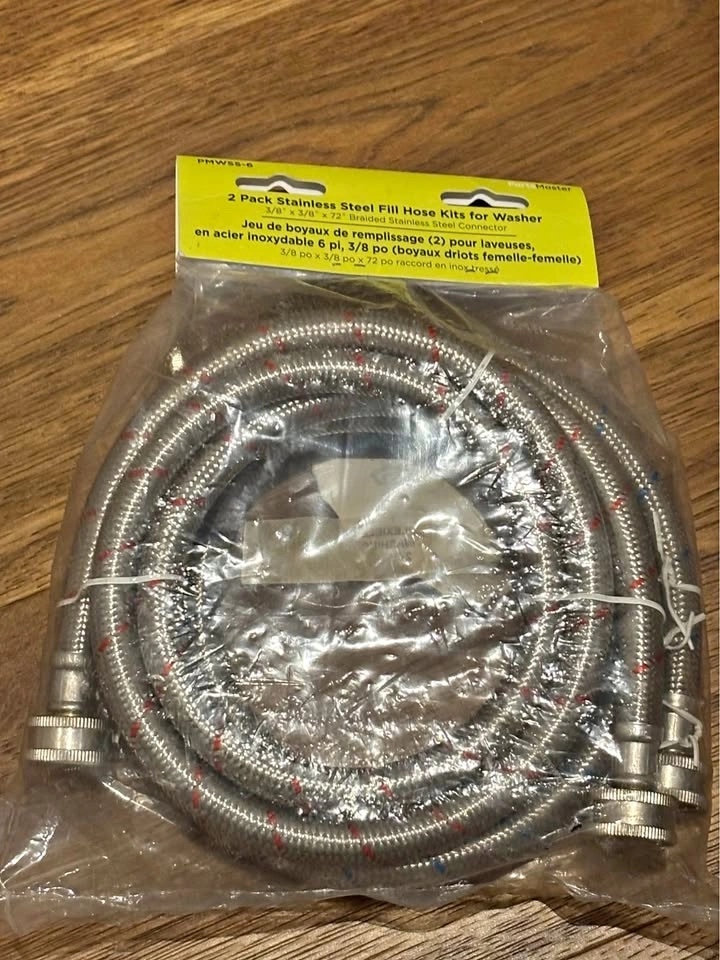 NEW Stainless Steel Washer Hoses