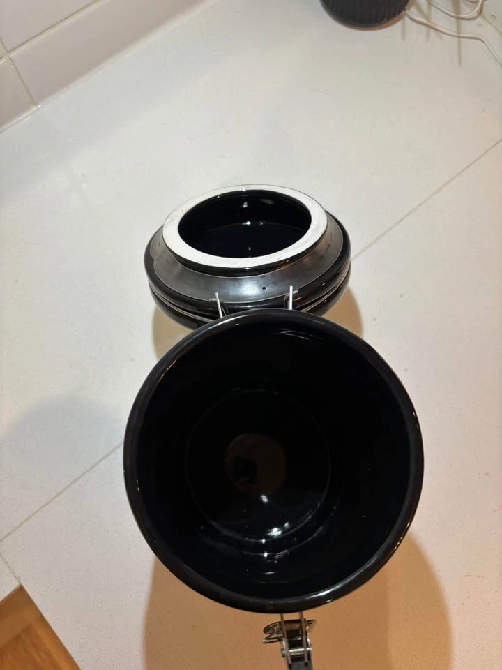 Black Ceramic Canister with Airtight Lid - photo 2