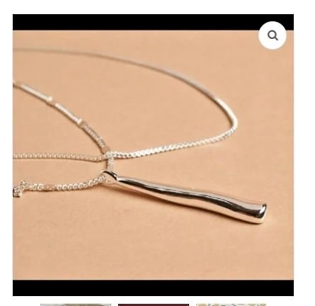 JENNY BIRD Leana Silver-Dipped Pendant Necklace
