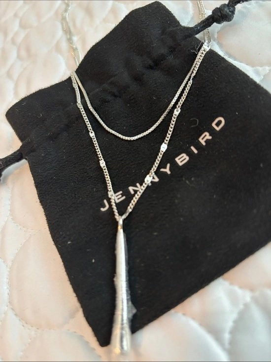 JENNY BIRD Leana Silver-Dipped Pendant Necklace - photo 4