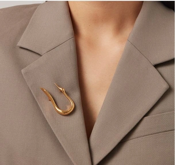 JENNY BIRD Lisieux Egrets Collection Gold-Dipped Brooch - photo 3