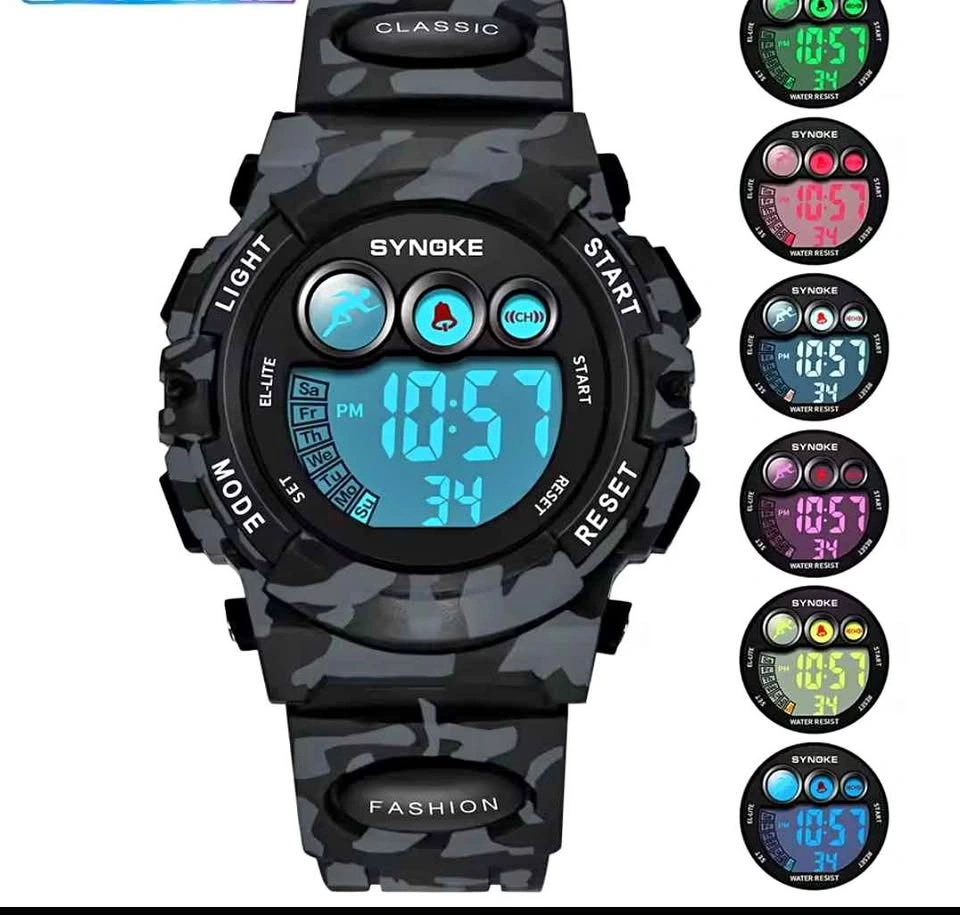 Digital Camo Sports Watch for Kids & Adults