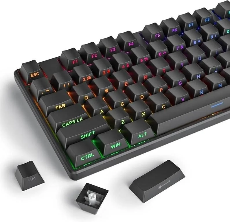 Fogruaden PBT Keycaps Side Print Set, Black, 130 Keys thumbnail