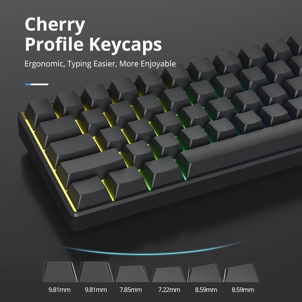 Fogruaden PBT Keycaps Side Print Set, Black, 130 Keys - photo 2