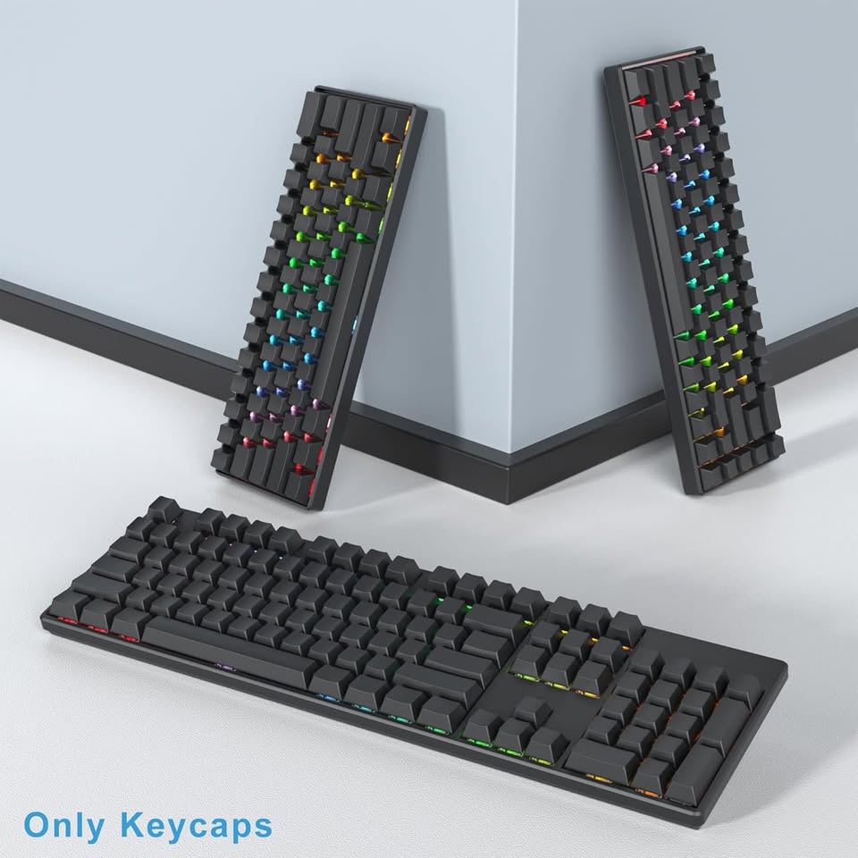 Fogruaden PBT Keycaps Side Print Set, Black, 130 Keys - photo 4