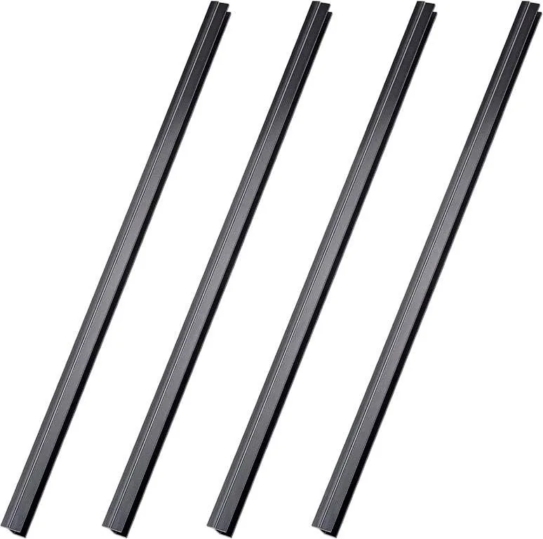 4 Pieces Hanging File Rails PVC Black File Rails thumbnail