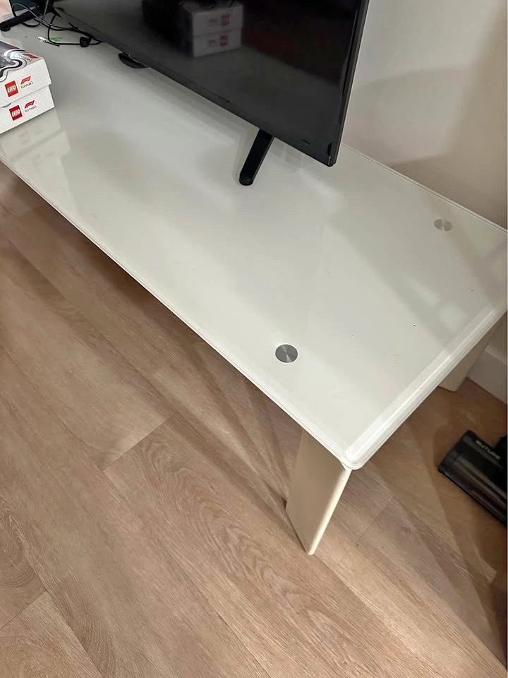 White Glass Coffee Table - Available