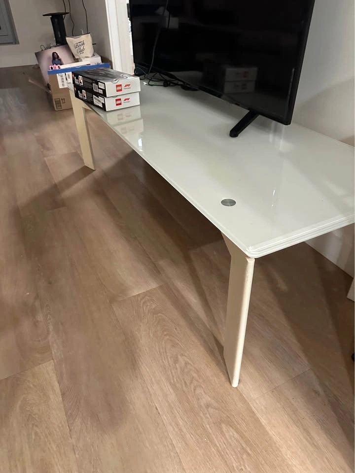 White Glass Coffee Table - Available - photo 2