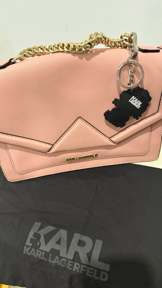 Karl Lagerfeld Blush Pink Leather K/Klassik Shoulder Bag - photo 3
