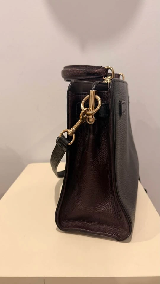 Coach Lane Carryall Leather Crossbody Satchel Shoulder Bag - photo 3