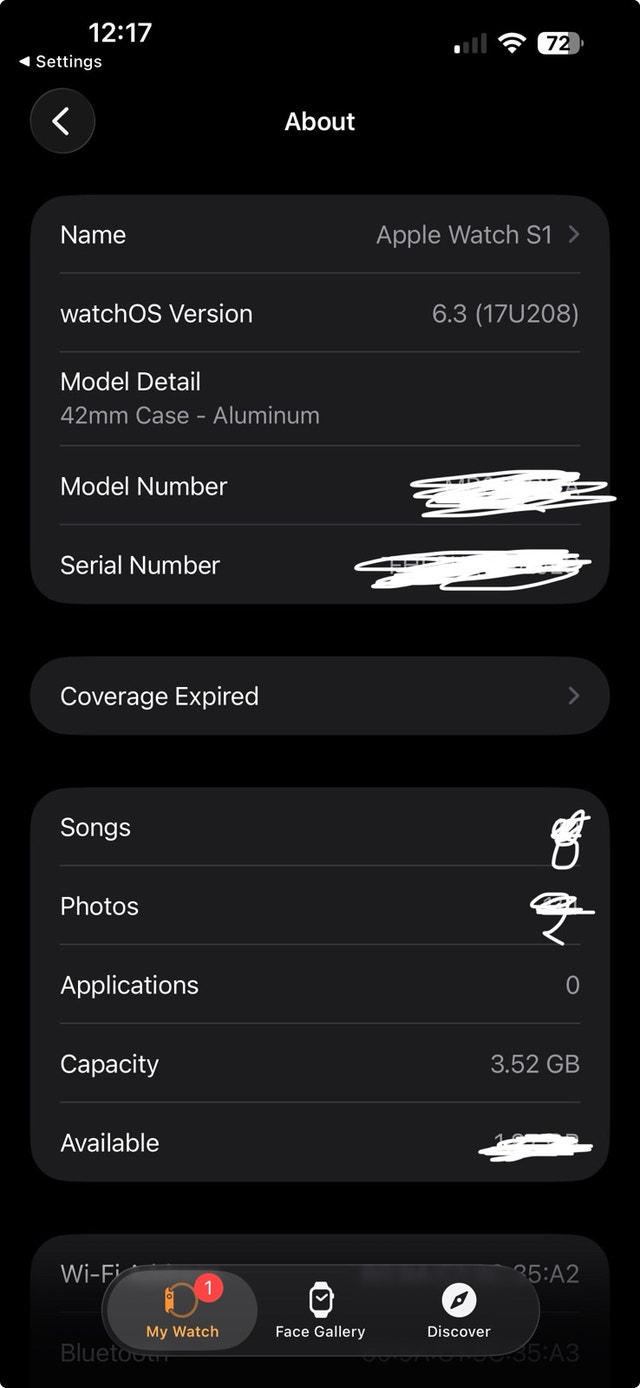 Apple Watch Series 1 42mm Space Grey Aluminum - photo 3