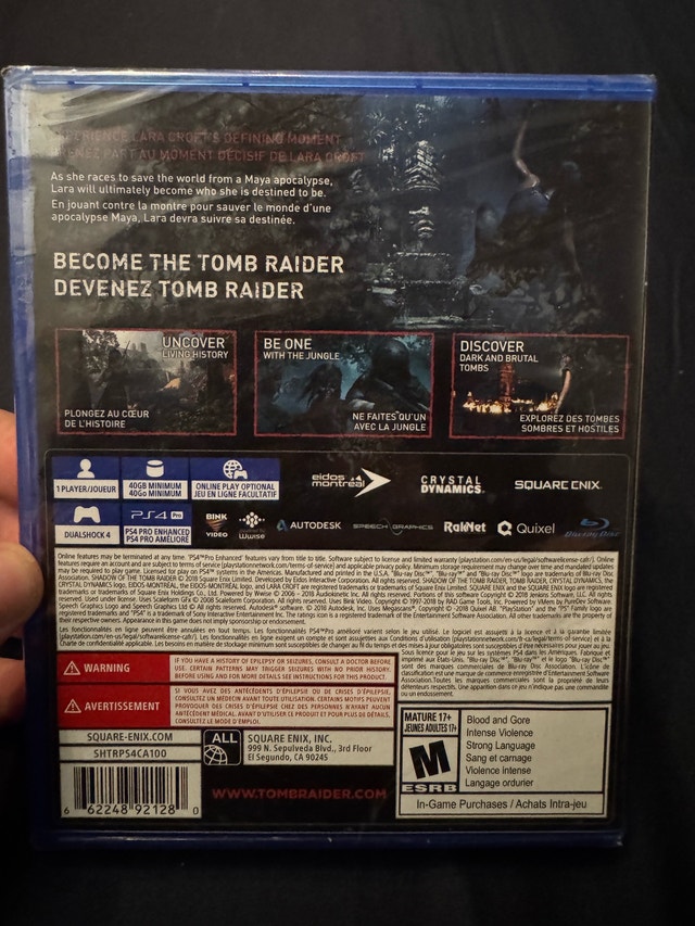 Shadow of the Tomb Raider PS4 Game - photo 2