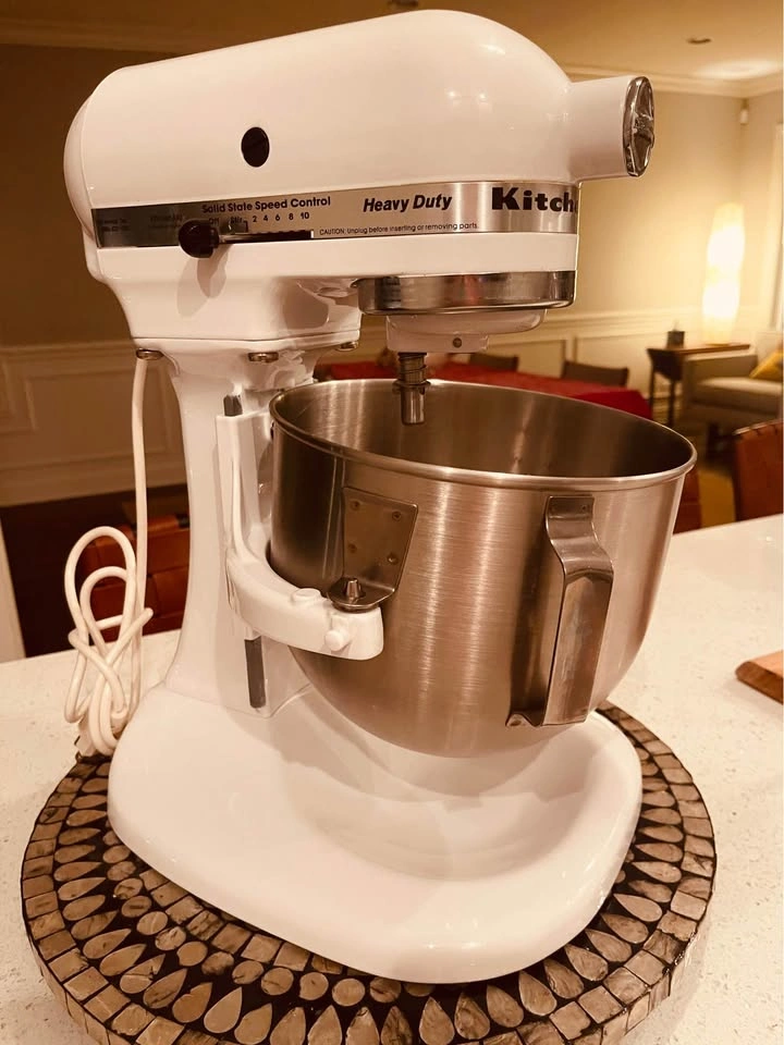 Kitchen Aid 5 Quart KS55 White Heavy Duty Mixer - photo 2