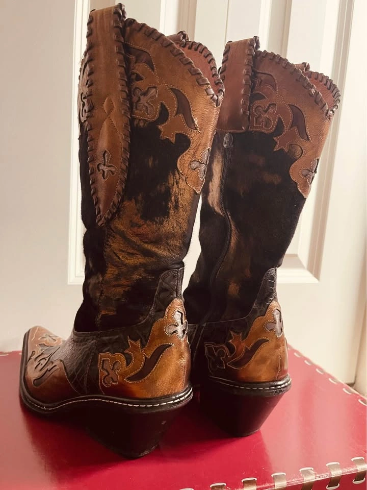 Donald J Pliner Italian Western Boots Sz 7.5 - photo 5