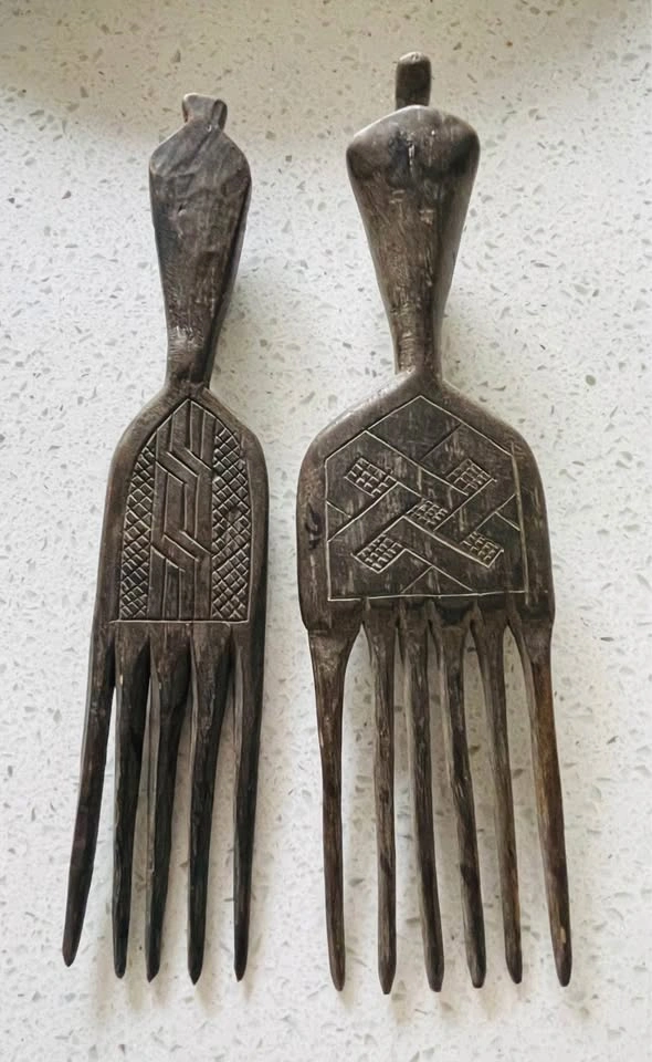 African Ashanti Hair Combs - 9 Large, 9 Small - photo 2