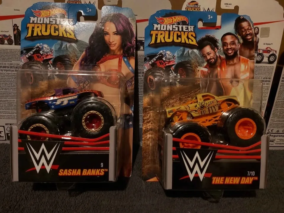 Hotwheels - WWE ( Die-cast ) Monster Trucks x6 - BNIB image indicator(2)