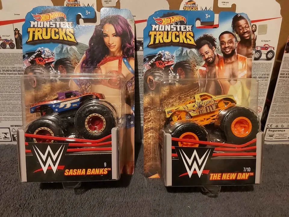 Hotwheels - WWE ( Die-cast ) Monster Trucks x6 - BNIB image indicator(6)