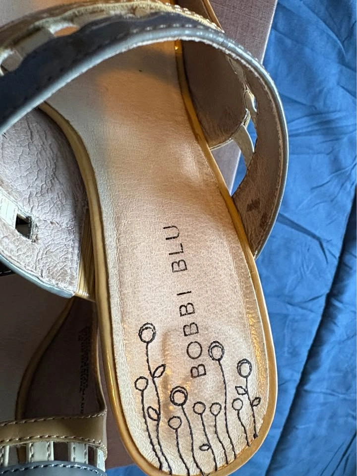 Bobbi Blu Retro Patent Leather Multi-Color Slide Sandals - Size - photo 3