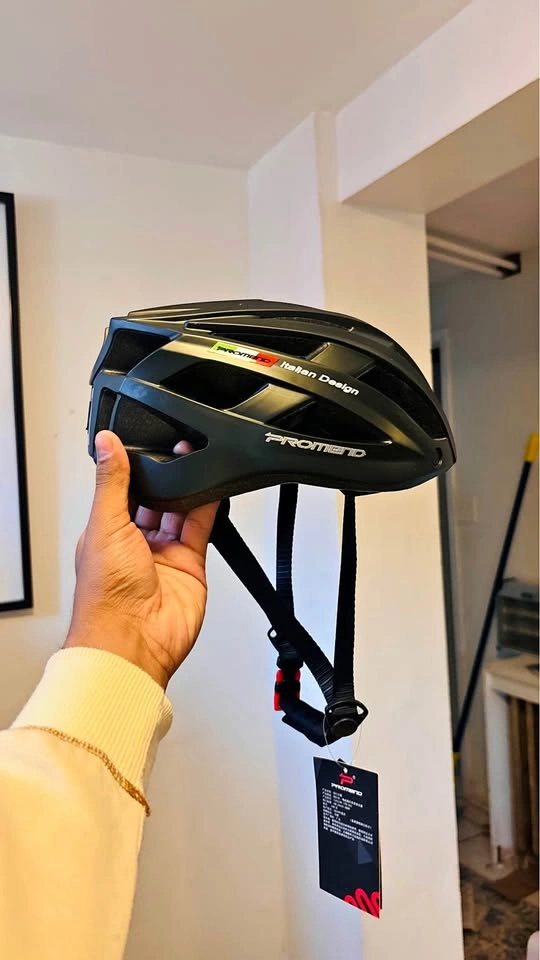 Premium Cycling Helmet with Back Safety Light & Protective Eye G