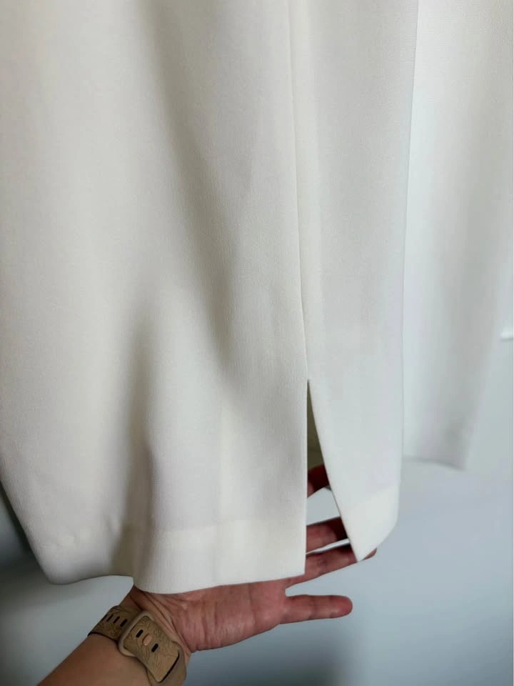 Vintage Louben for Braemar White Textured Career Dress - Size 10 - photo 4