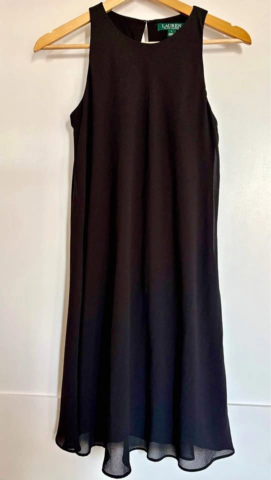 Ralph Lauren Black Sleeveless Dress Size 4