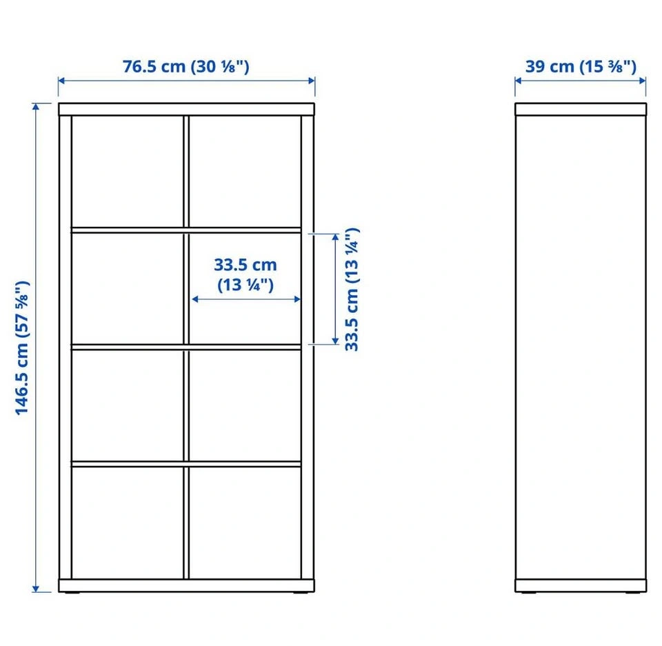 Ikea shelf Kallax in white , has to go today - photo 3