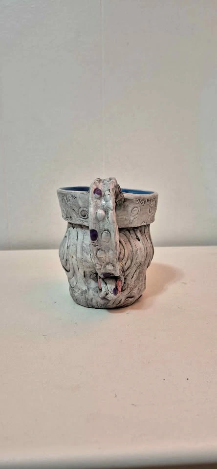 Fun and unique ceramic mug with cool design☕