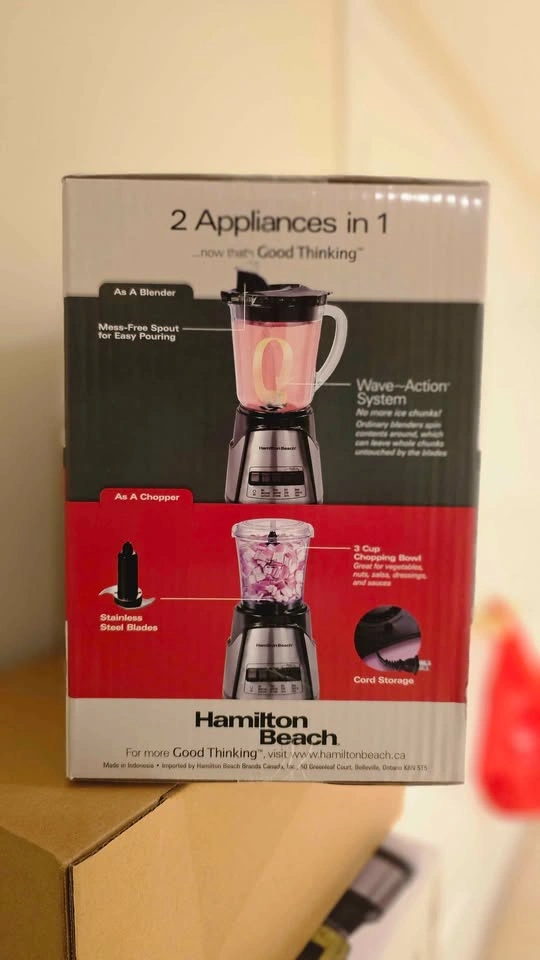 Hamilton Beach Blender & Chopper – 2-in-1 - photo 5
