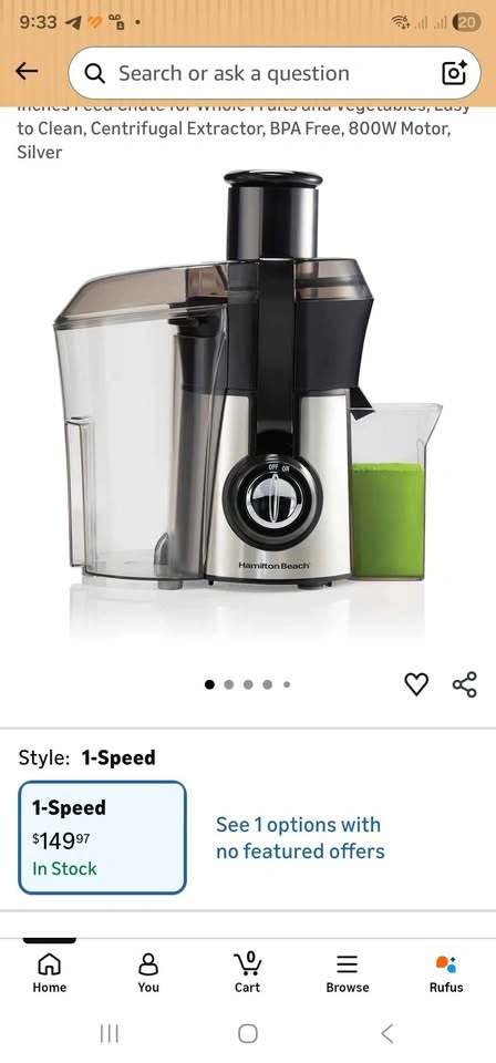 🍎 Hamilton Beach Big Mouth Juicer 🍊 - photo 2