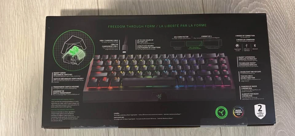 Razer BlackWidow V3 Mini HyperSpeed 65% Wireless Keyboard - photo 2