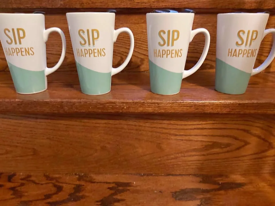 Mugs - Set of 4 ( Sip Happens) Funny! thumbnail