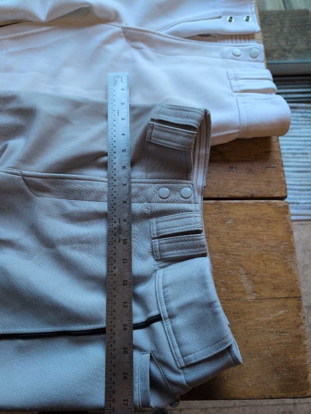 Baseball Pants Mizuno Lot of 2 Mens Small Grey and White - photo 2