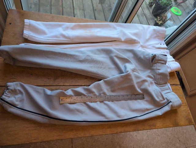 Baseball Pants Mizuno Lot of 2 Mens Small Grey and White - photo 4