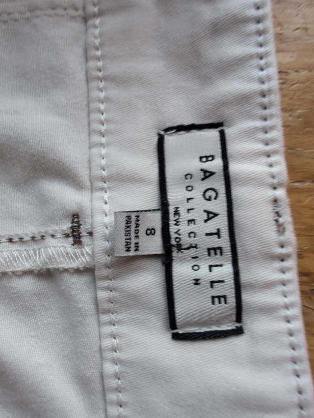 Bagatelle Pants White Size 8 - photo 3