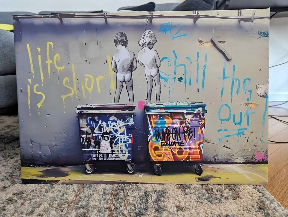 Gallery Wrapped Life is Short Canvas Art 17.5" x 25.5"