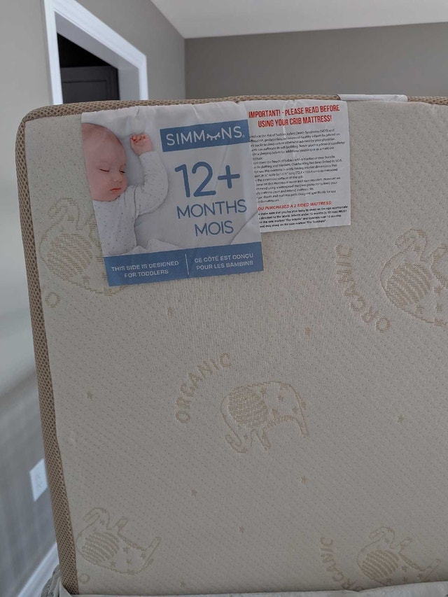 RISE 3-in-1 Convertible Crib (Grey) & Simmons Mattress - photo 4