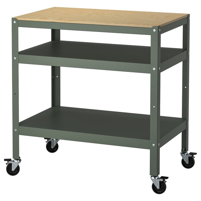 IKEA Bekvam Kitchen Island - Sage Green