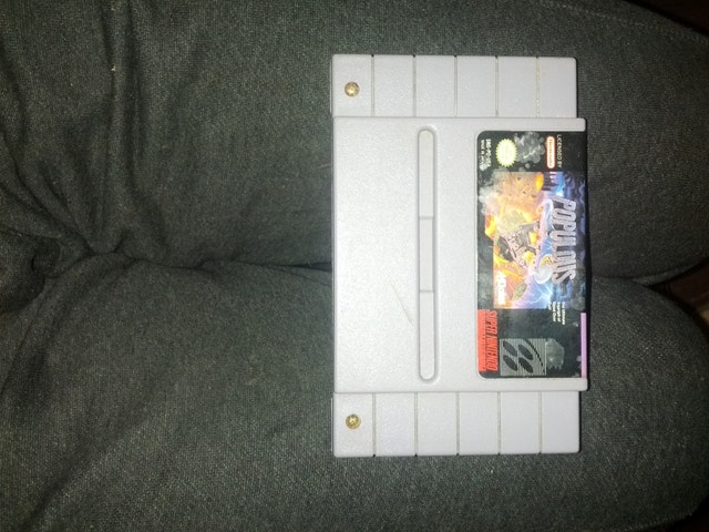 Populous - SNES - Tested - Working & Authentic