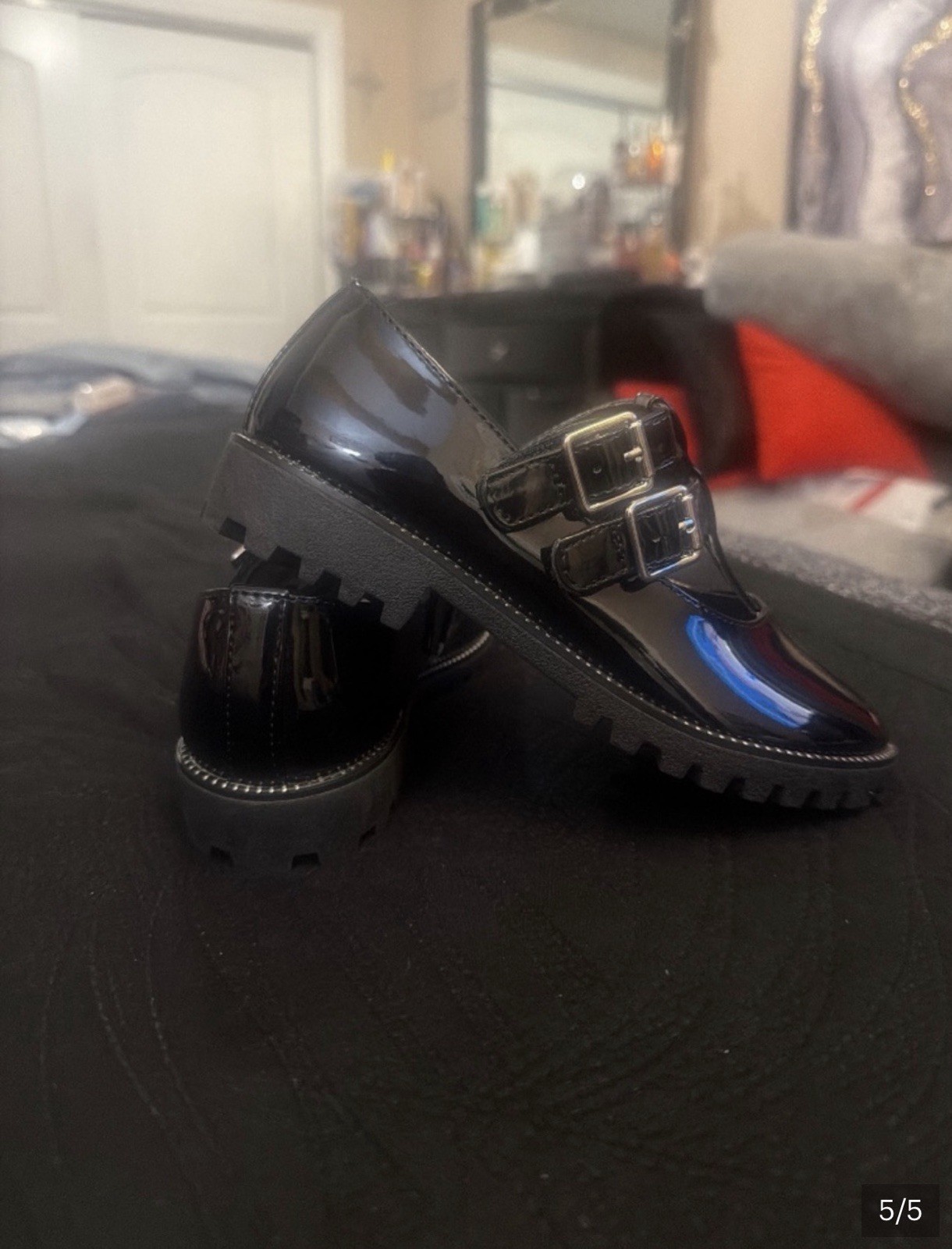 Little Girl Black Patent Leather Shoes
