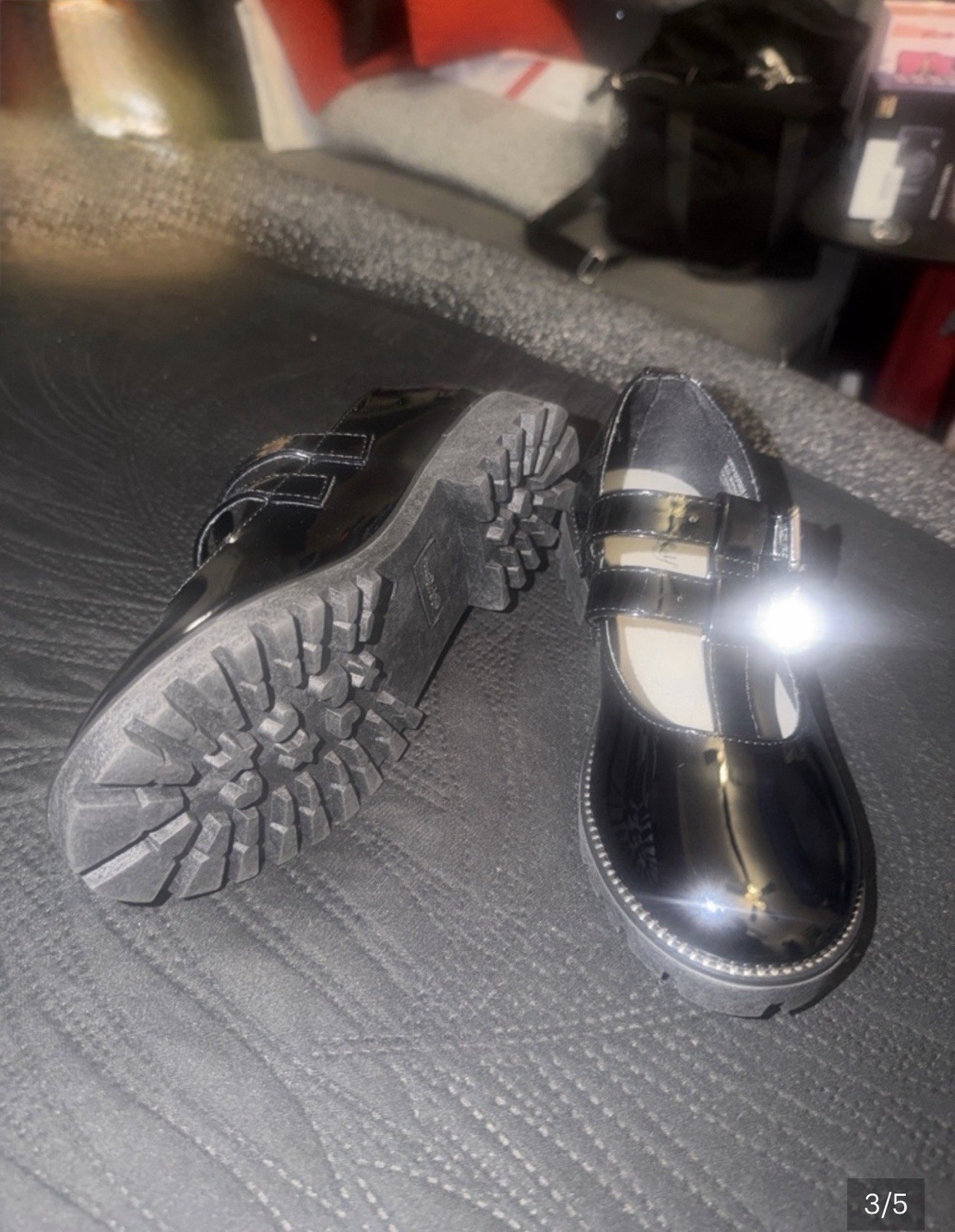 Little Girl Black Patent Leather Shoes - photo 3