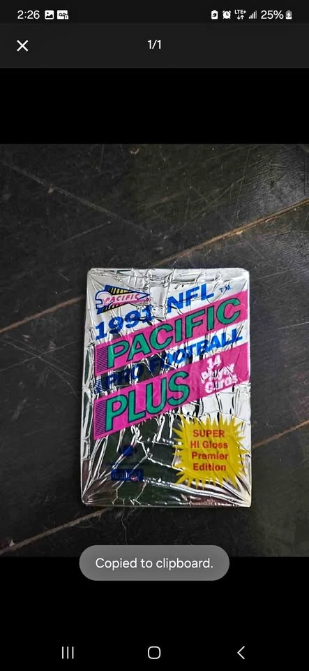 1991 Pacific NFL Cards Pack