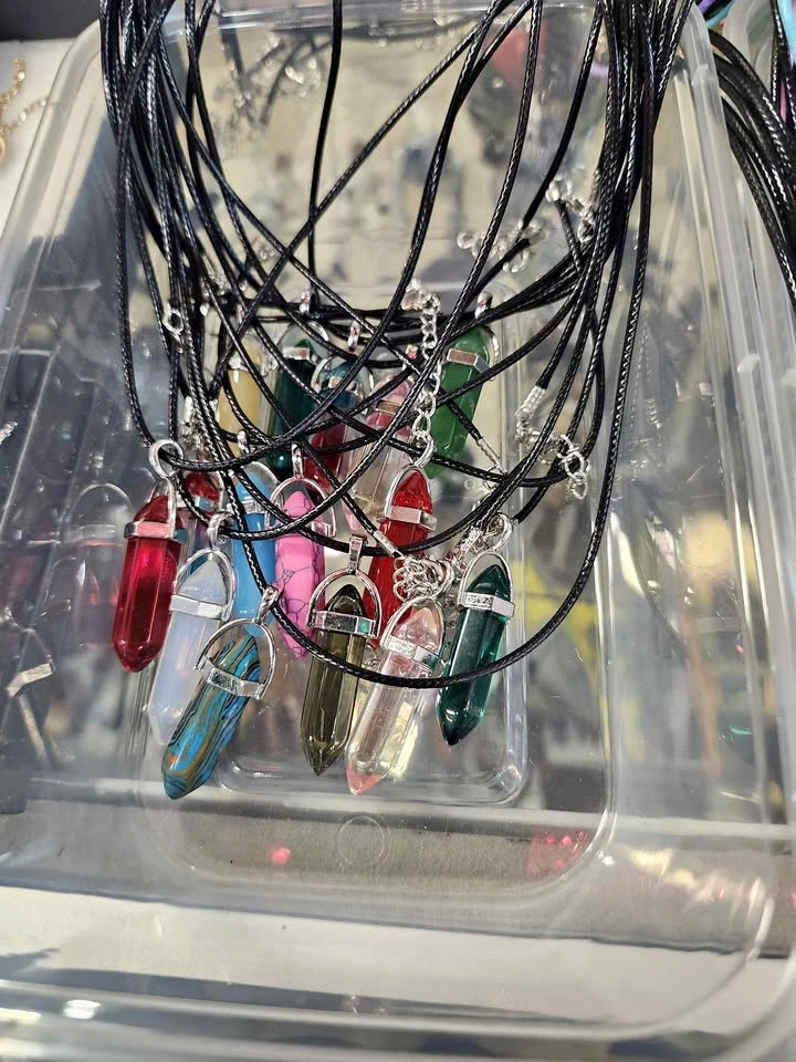 Colorful Crystal Pendant Necklaces