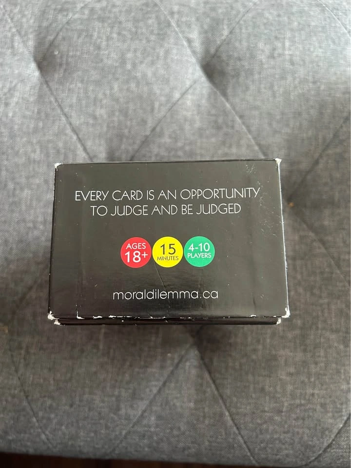 Moral Dilemma Party Card Game - photo 2