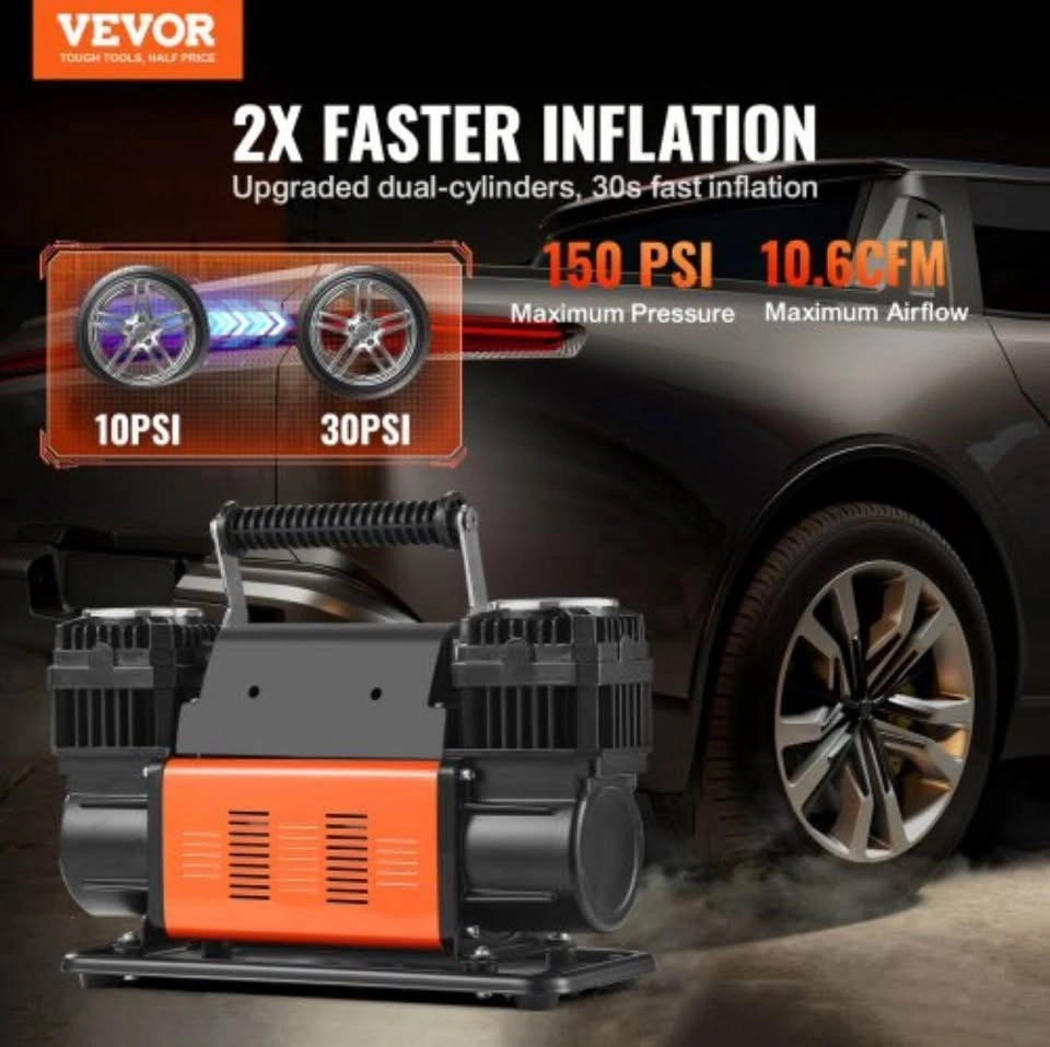 VEVOR 10.6 CFM Heavy Duty Air Compressor - photo 2
