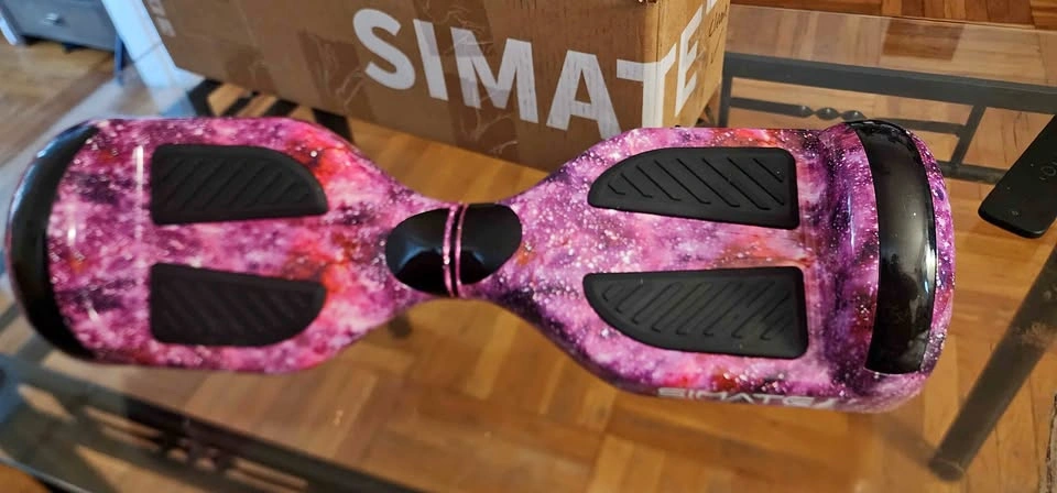 SIMATE Galaxy Purple Self-Balancing Scooter