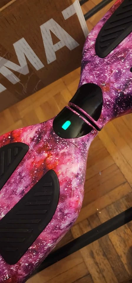SIMATE Galaxy Purple Self-Balancing Scooter - photo 2